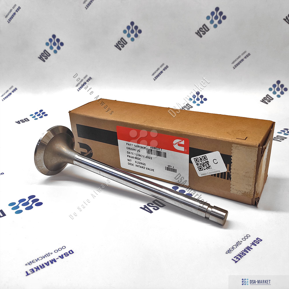 4986317 Клапан впускной 3631950 3631950 2881836 4955734 GTA38 K38 KTA38GC QSK38 G50 K50 K50 DPM QSK50