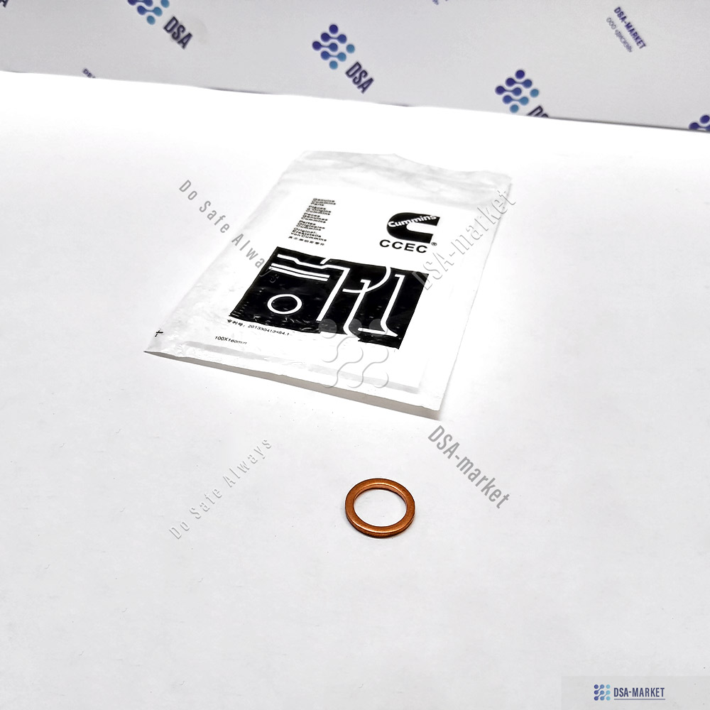 3023095 Шайба медная на штуцер к форсунке CUMMINS 302309500 ССЕС G50 K50 K50 DPM QSK50 CM2150 K107 QSK50 CM2150 MCRS QSK50 CM2350 K108 QSK50 CM850 MCRS QSK50