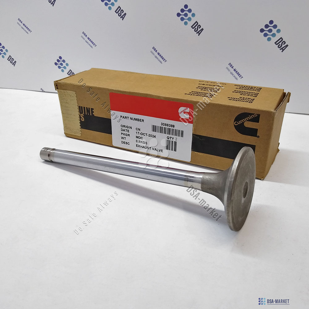 3088389 Клапан выпускной 3803528  3803528 3022602 3034827 GTA38 K38 KTA38GC QSK38 G50 K50 K50 DPM QSK50